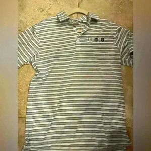 Columbia Men’s Omni-Wick Members Polo in white and black. Medium. NWT.